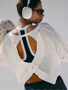 Free People Movement My Time Layer in Painted White Size S